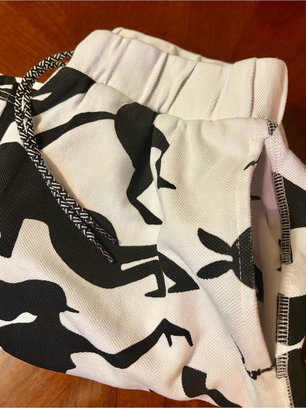 Parra, Black & White Graphic Men’s Shorts